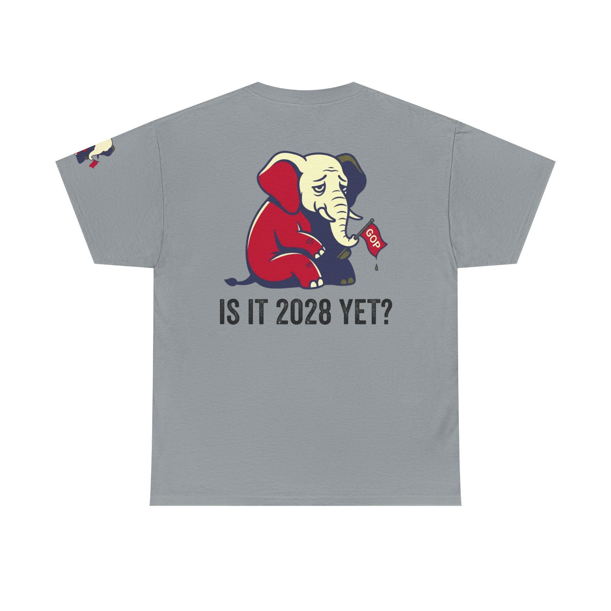 Color: Gravel | Is It 2028 Yet Premium Graphic Tee