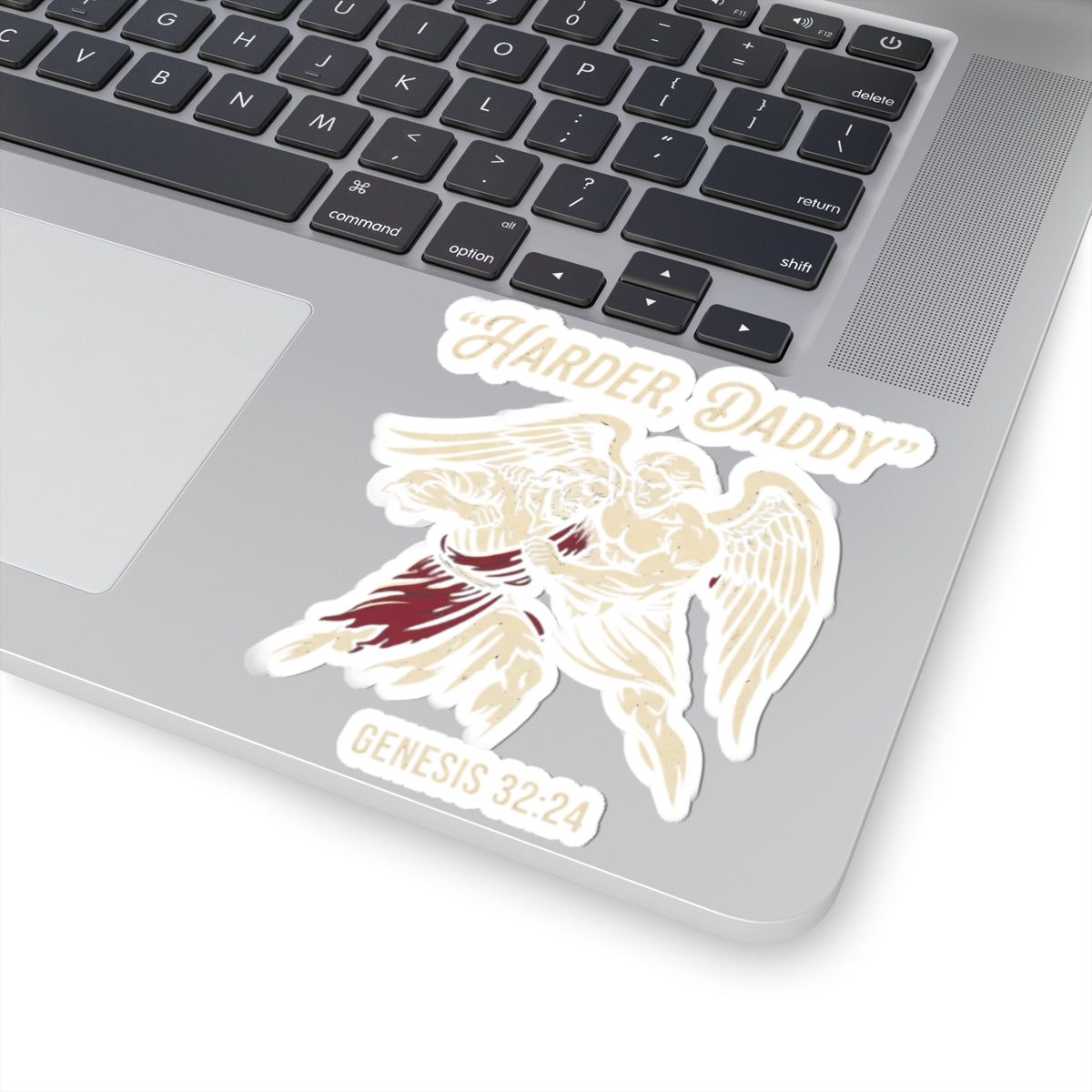 "Good Book Series Man vs Angel" Sticker