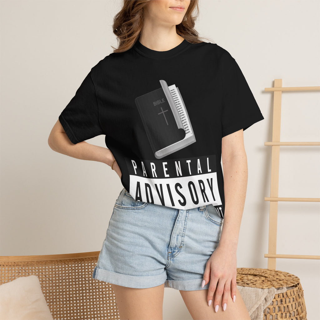 "Rated R for Religious" Unisex Garment-Dyed T-shirt