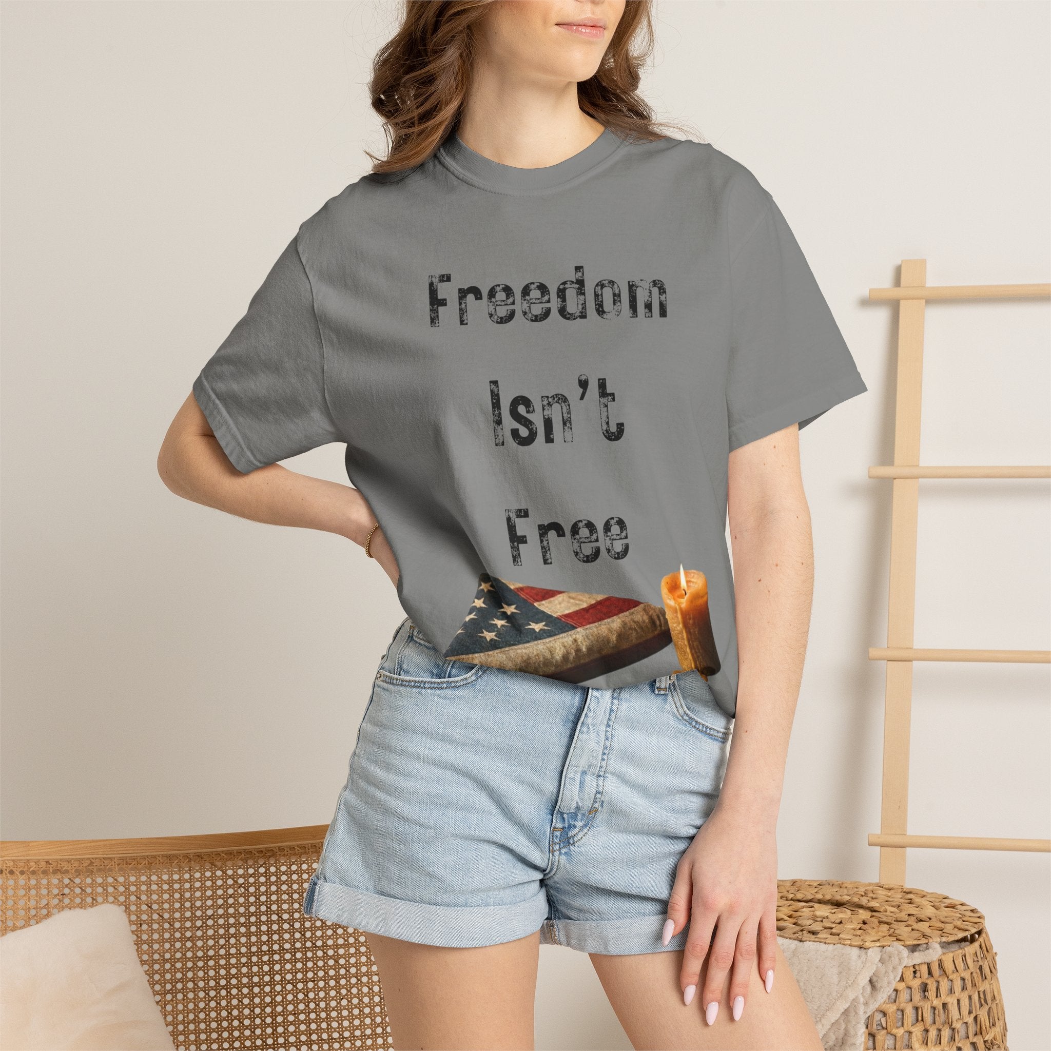"Freedom Isn't Free" Unisex Garment-Dyed T-shirt