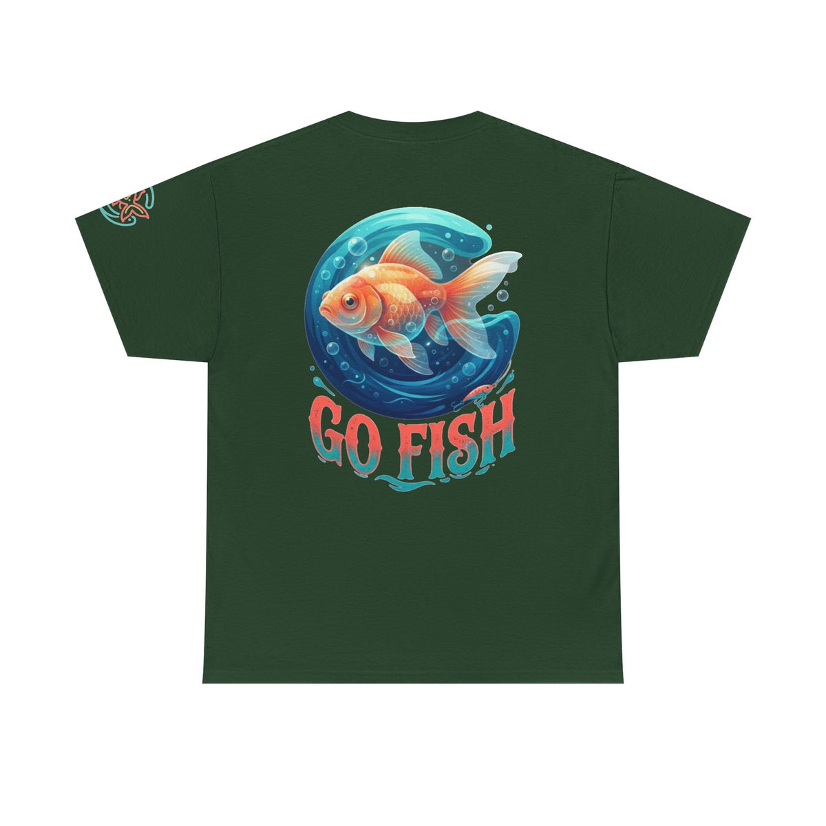 Color: Forest Green | Go Fish Premium Graphic Tee