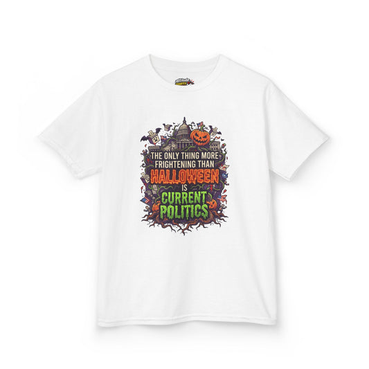 Color: White | Current Politics Kids Tee