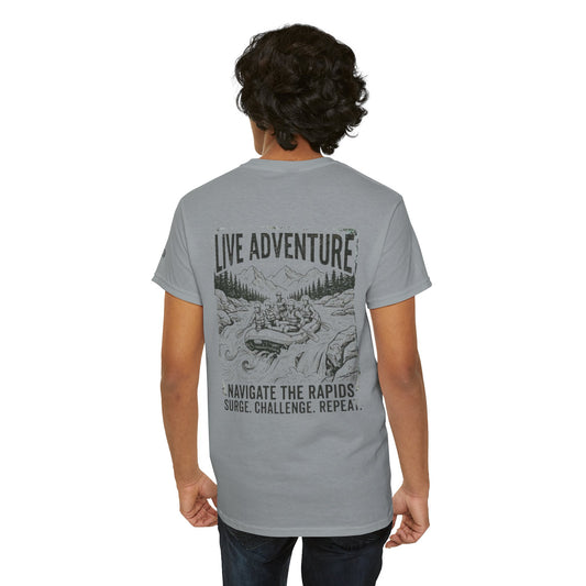 "Live Adventure - Rafting" Premium Graphic Tee