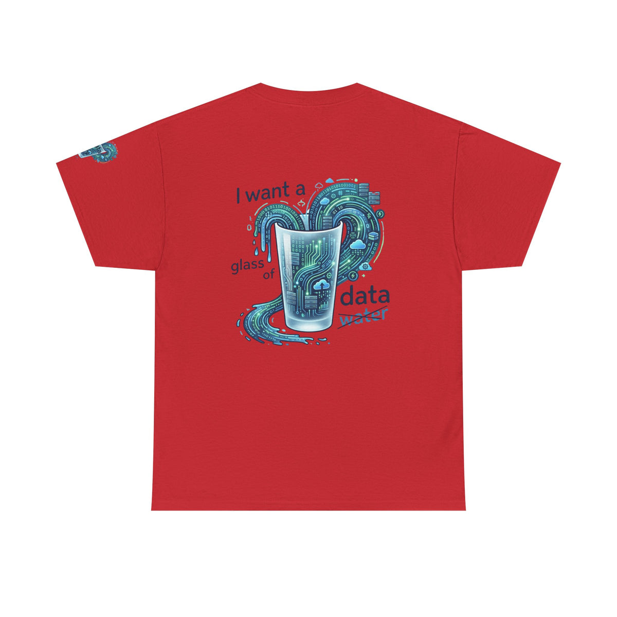 Color: Red | Data Not Water Premium Graphic Tee