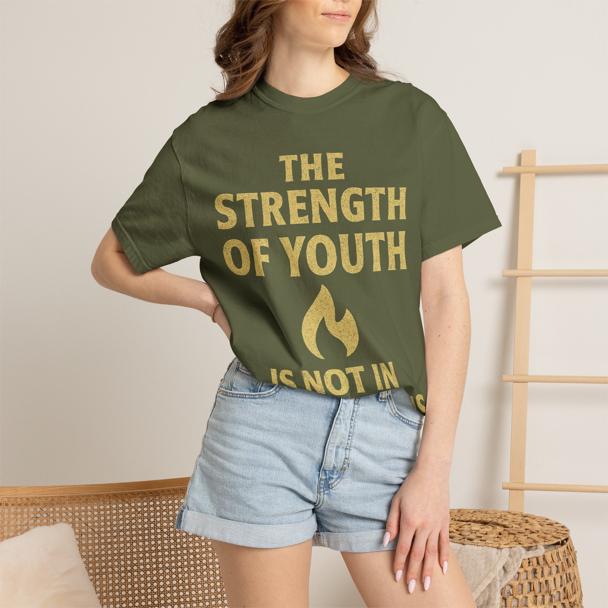"Strength of Youth" Unisex Garment-Dyed T-shirt