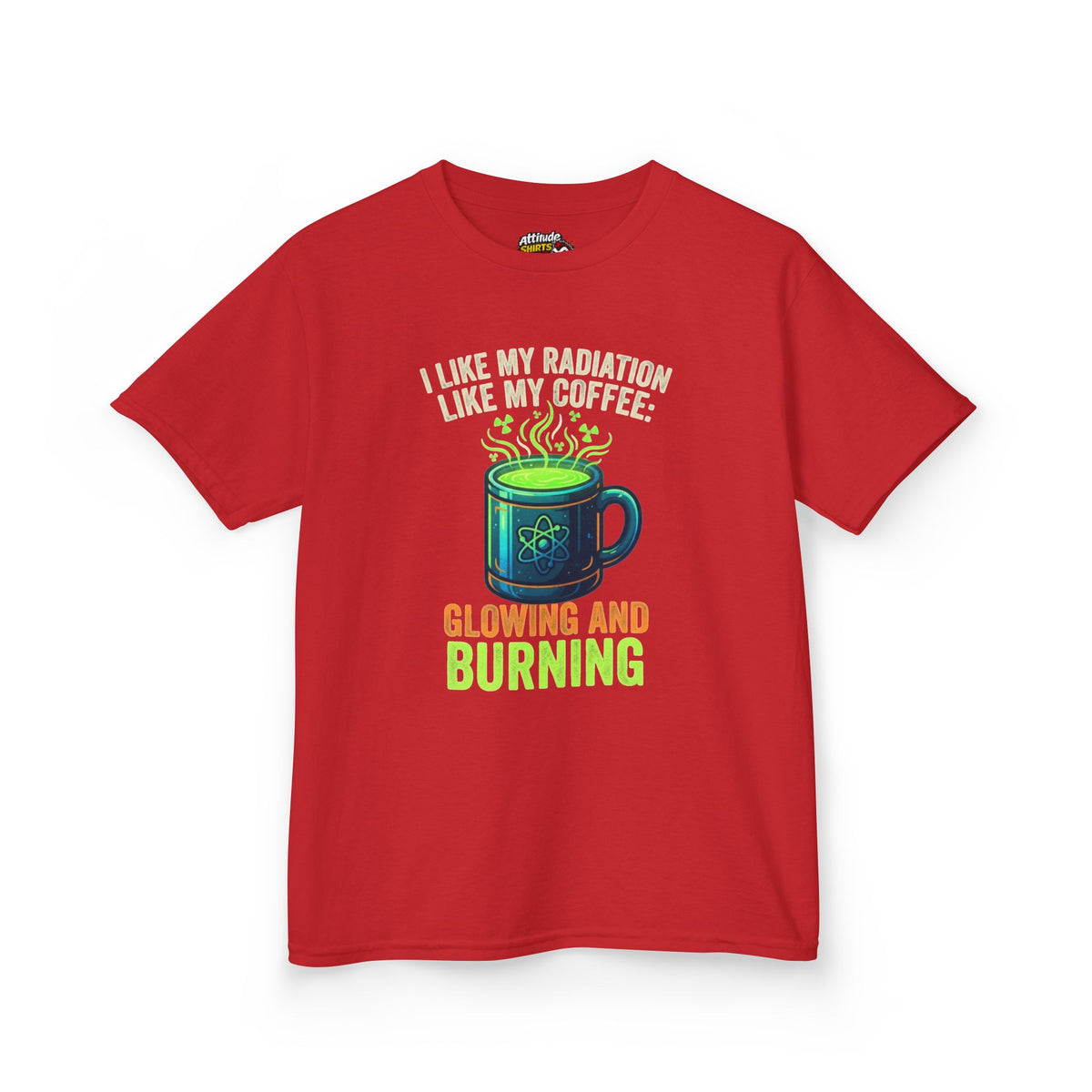 Color: Red | I Like My Radiation Like My Coffee Kids Tee