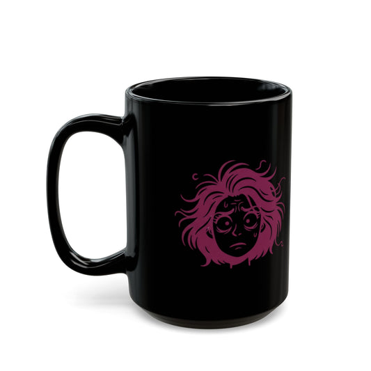 "Jesus Died For This" Black Ceramic Mug — Graphic
