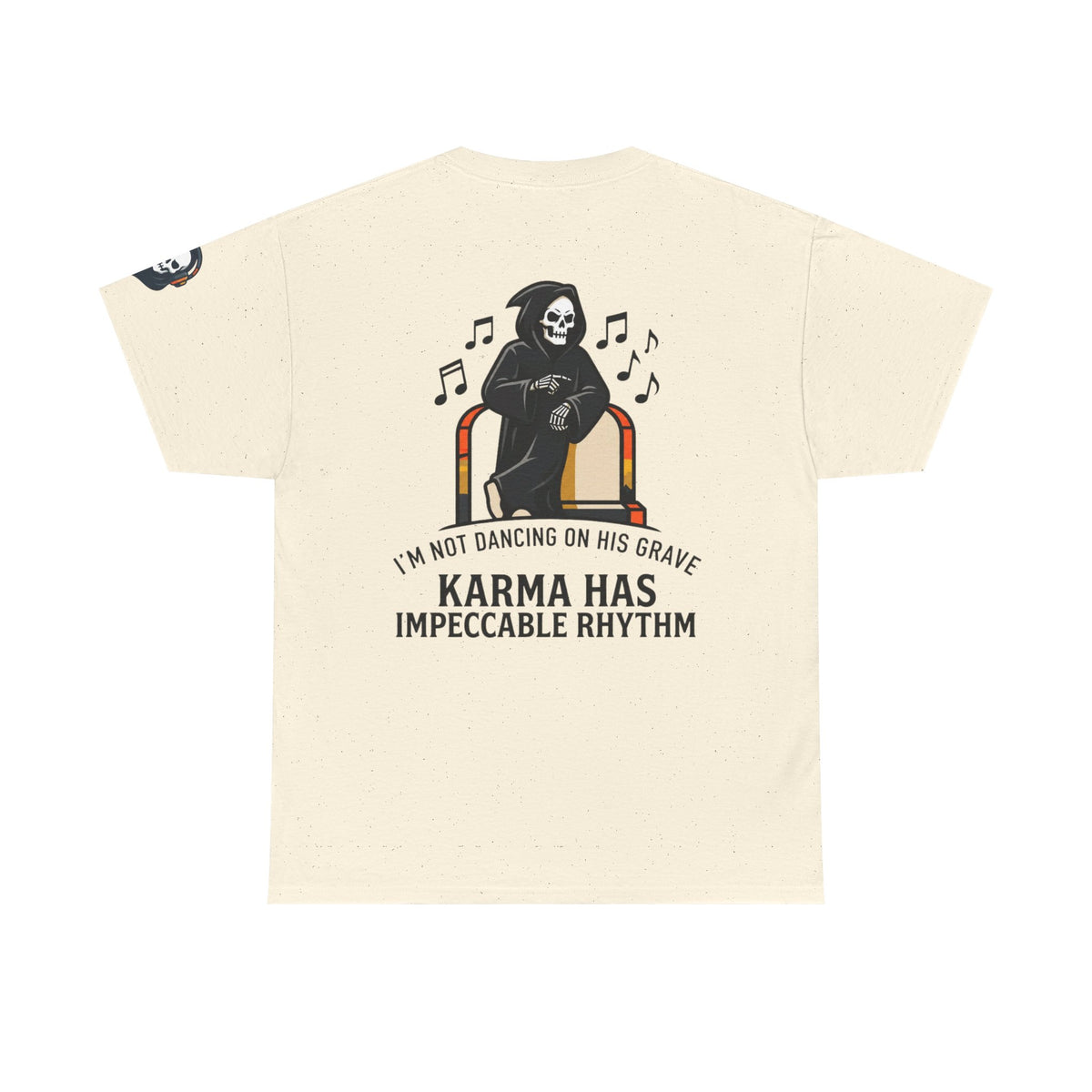 Color: Natural | Dancing On Grave Premium Graphic Tee