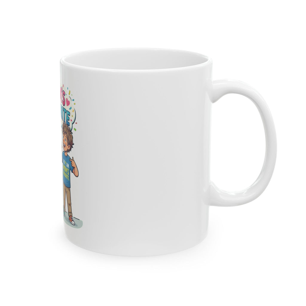 "Mom's Favorite" White Ceramic Mug