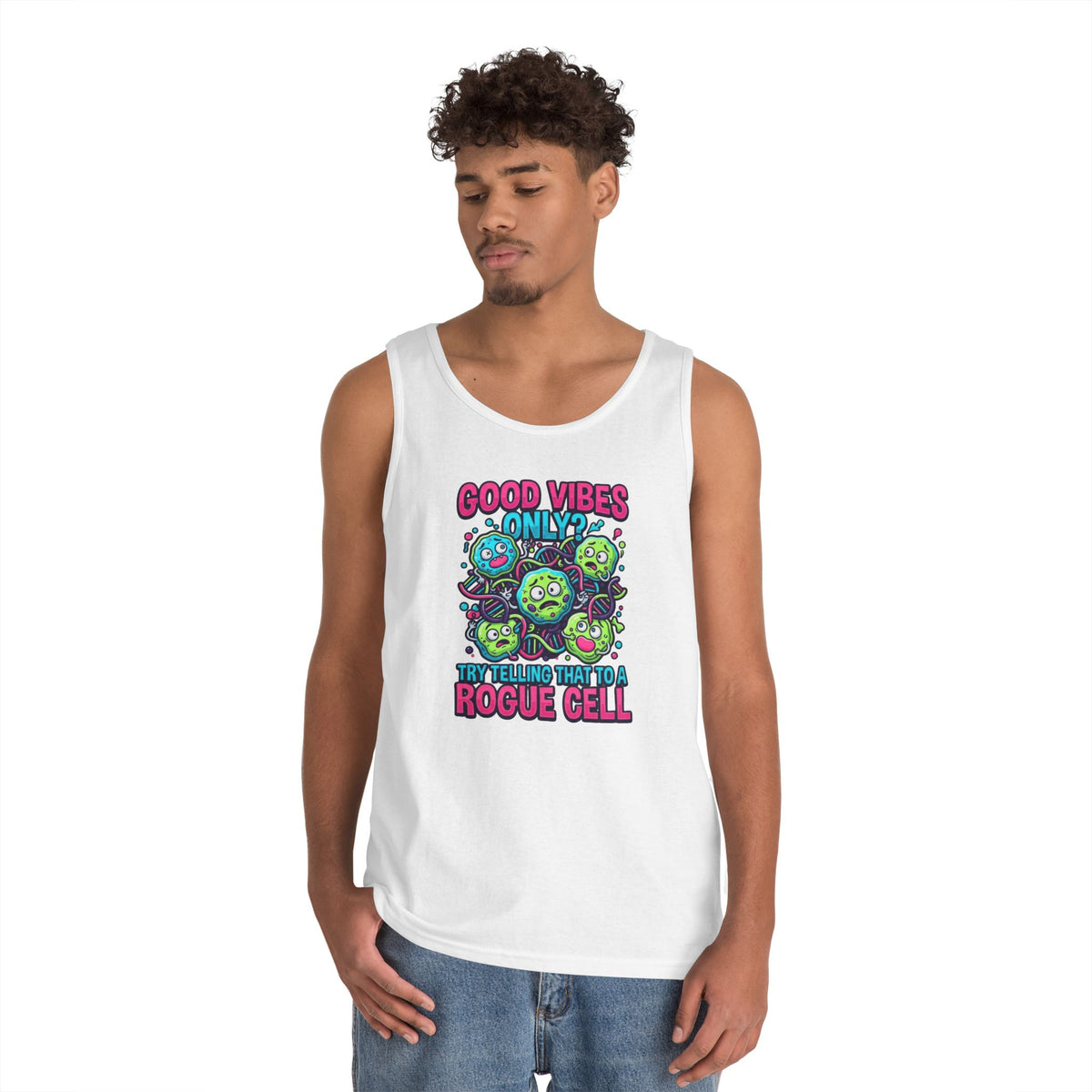 Color: White | Good Vibes Only Tank Top