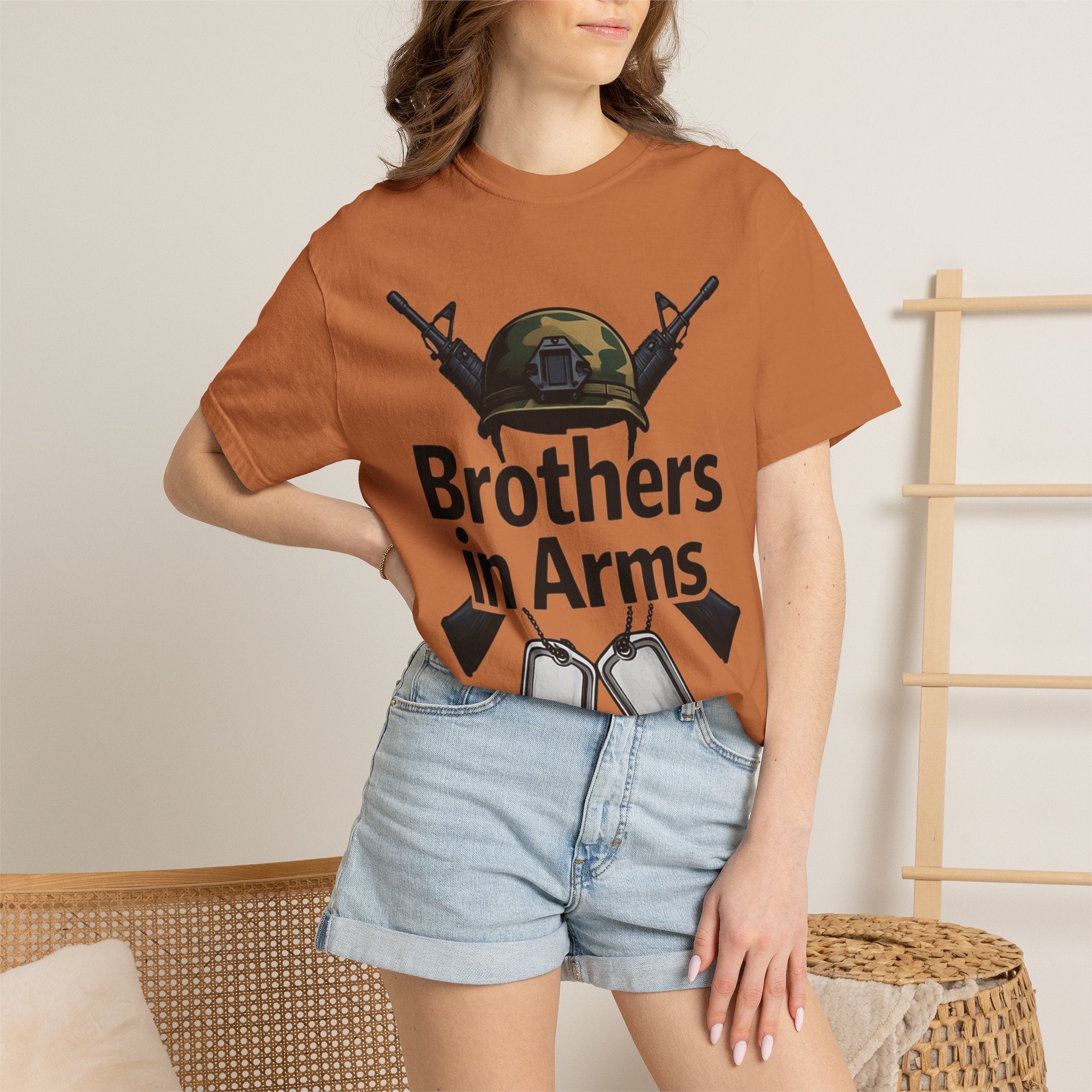 "Brothers in Arms" Unisex Garment-Dyed T-shirt