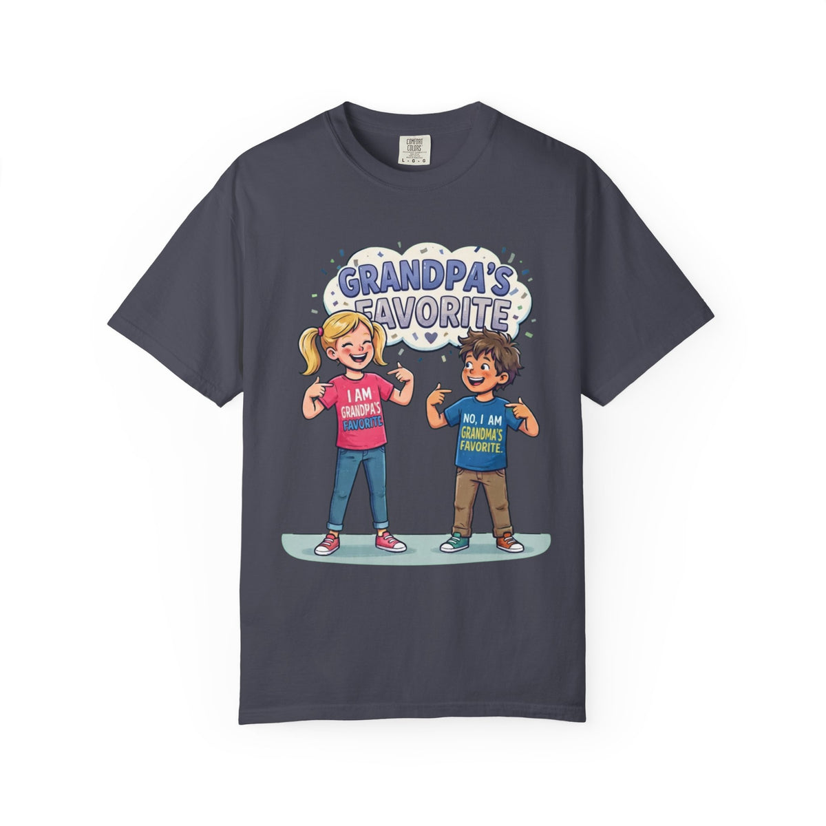Color: Navy | Grandpa's Favorite Unisex Garment-Dyed Tee