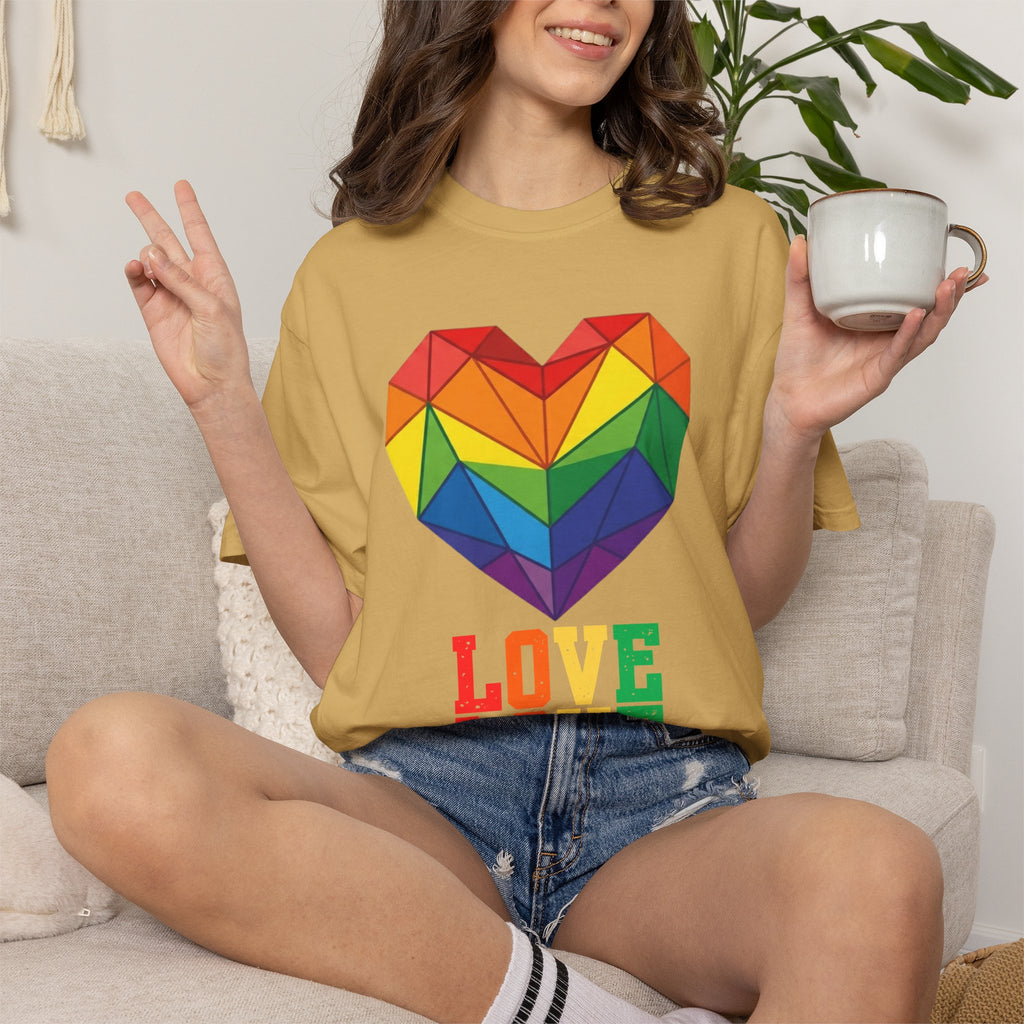 "LOVE" Unisex Garment-Dyed Tee