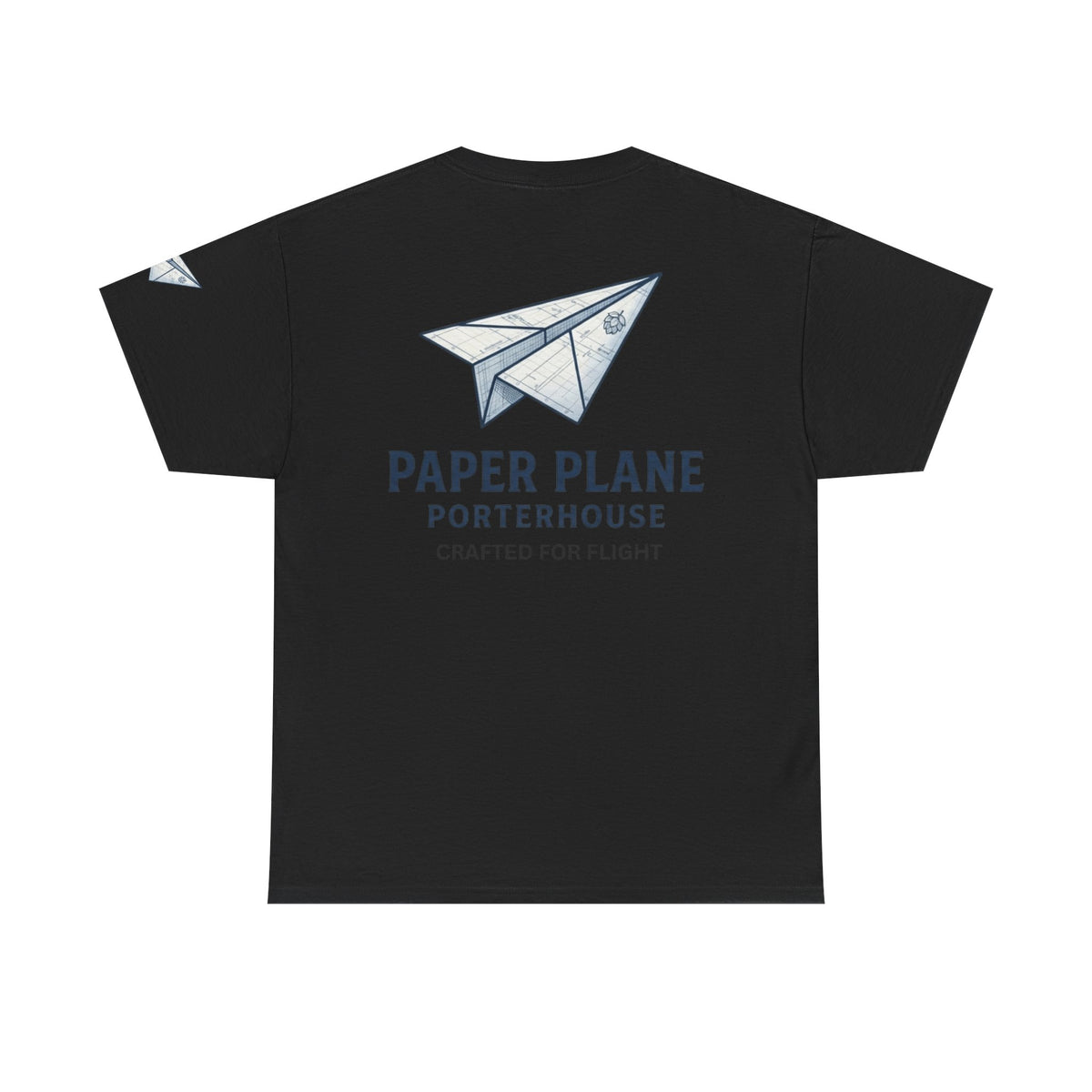 Color: Black | Paper Plane Porterhouse Premium Graphic Tee