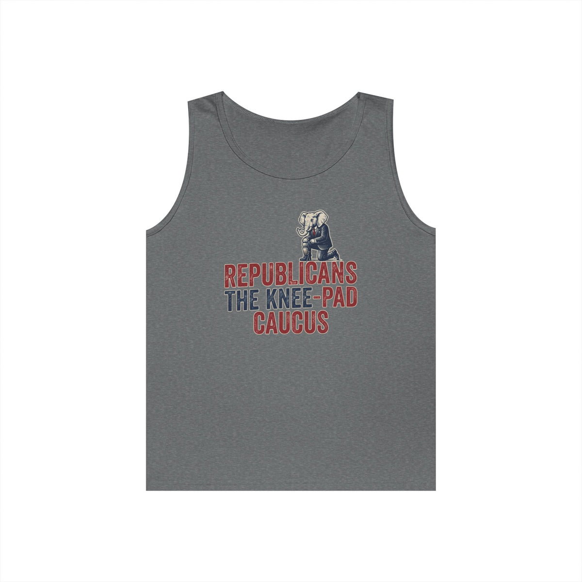 Color: Graphite Heather | The Knee Pad Caucus Tank Top