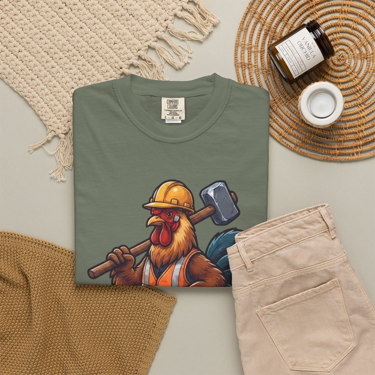 Biggest Erection in Town Unisex Garment-Dyed Tee