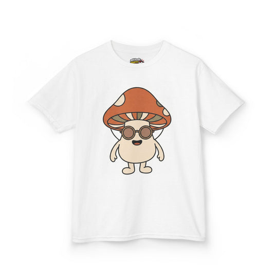 Color: White | Shroom Man Kids Tee