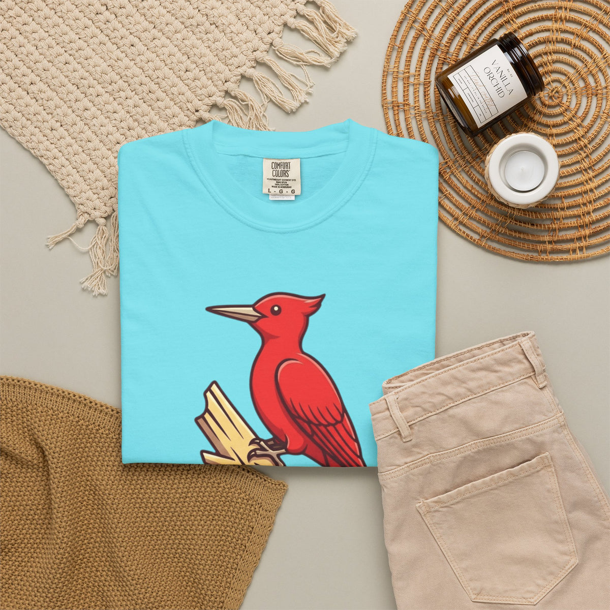 "Look At That Big Red Pecker" Unisex Garment-Dyed Tee