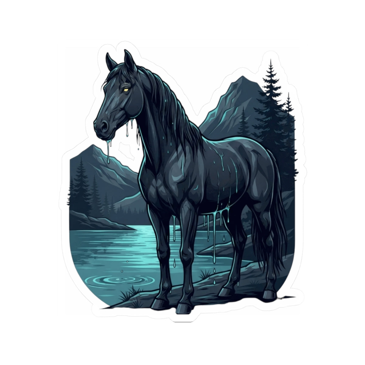 "Kelpie (Scottish Folklore)" Sticker — Main