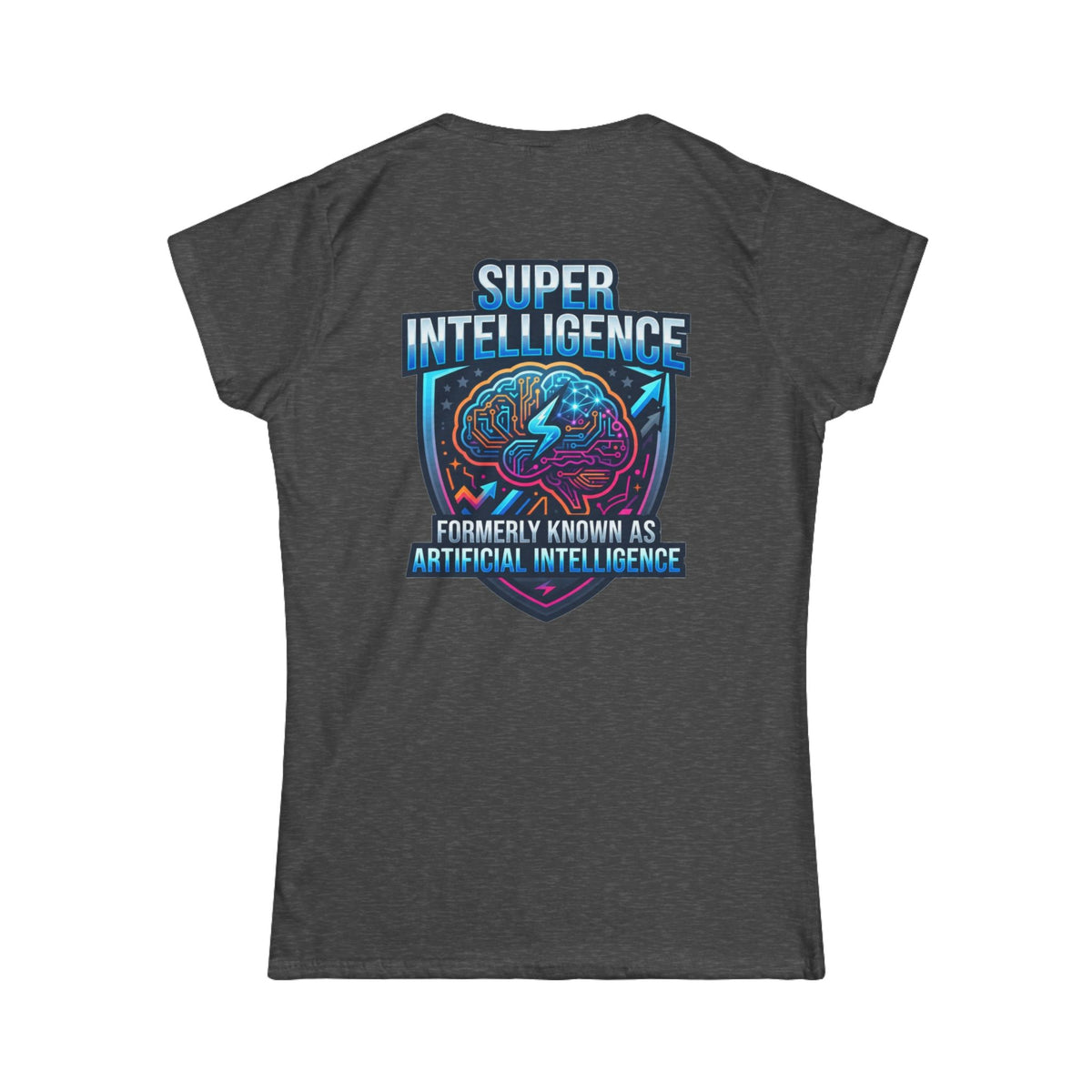 Color: Dark Heather | Super Intelligence Women's Tee