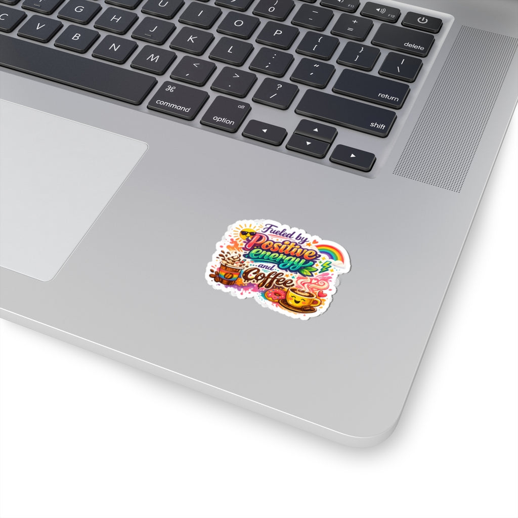 Fueled by Coffee (And Spite) | Kiss-Cut Sticker — AttitudeShirts