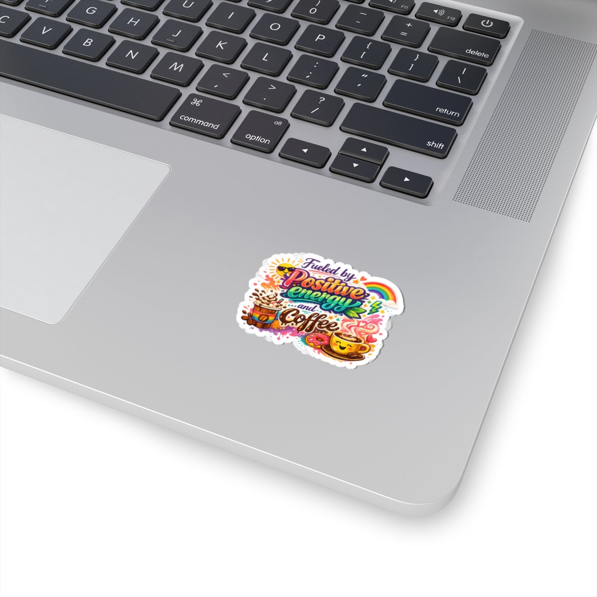Fueled by Coffee (And Spite) | Kiss-Cut Sticker — AttitudeShirts