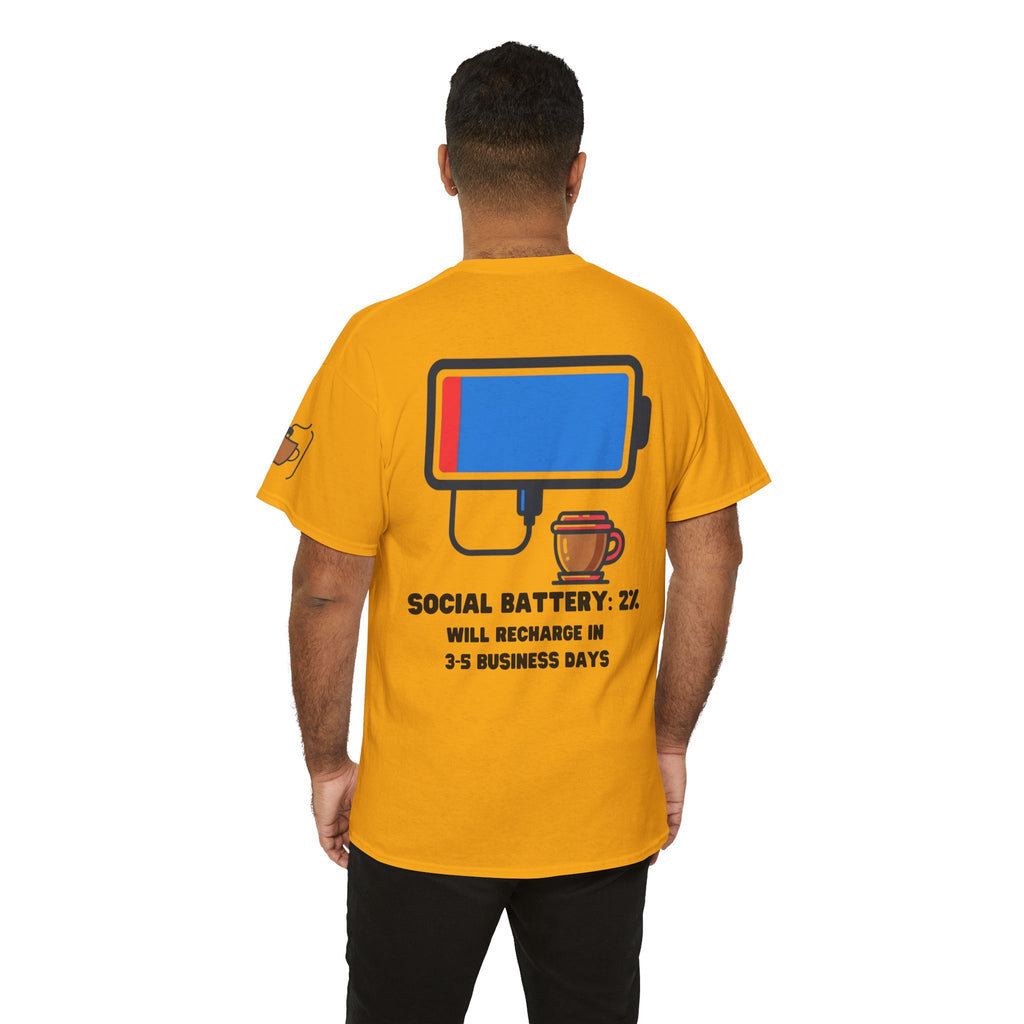 "Social Battery" Premium Graphic Tee