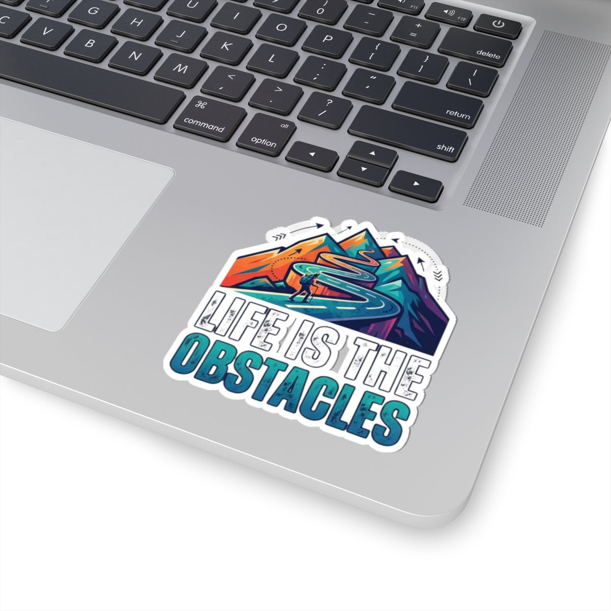 "Life Is The Obstacles" Sticker — Main