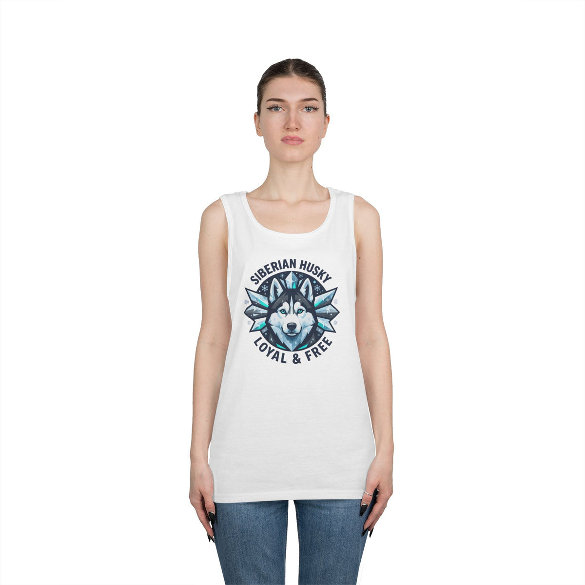 "Siberian Husky Loyal & Free" Tank Top