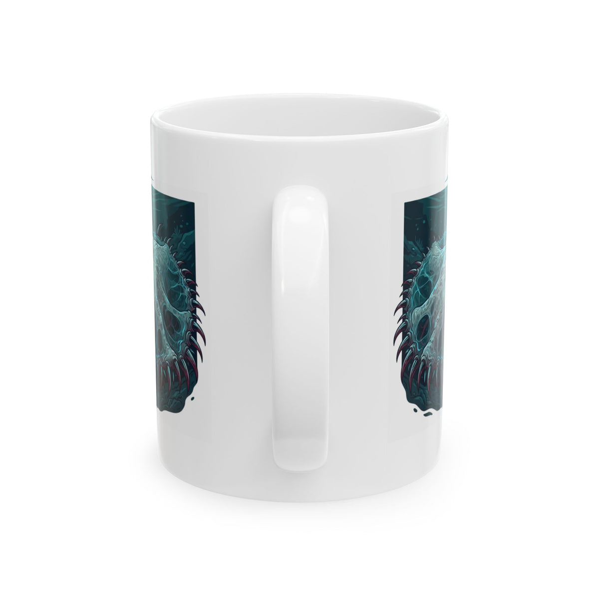 "El Cuero-The Hide (South American Folklore)" White Ceramic Mug