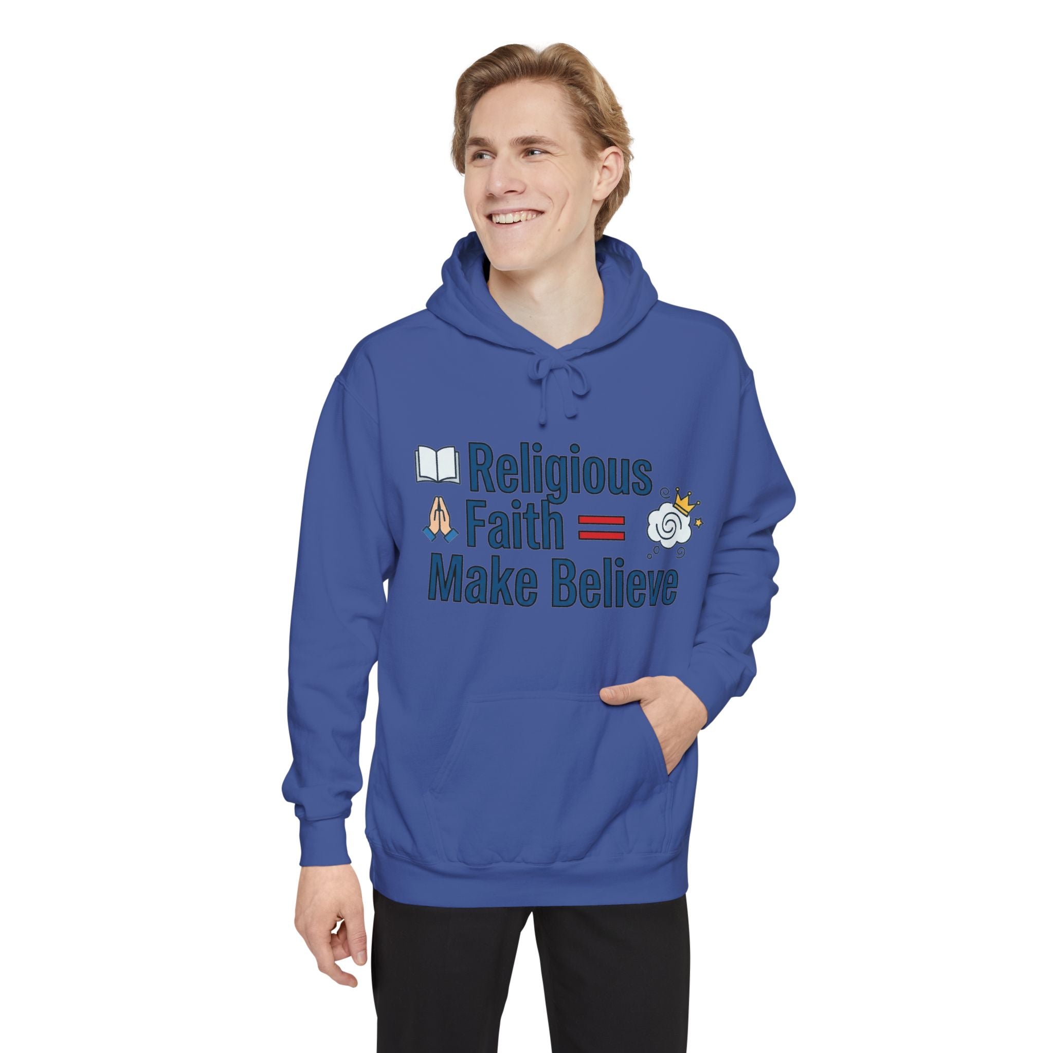 Make Believe Club Member | Garment-Dyed Hoodie — AttitudeShirts