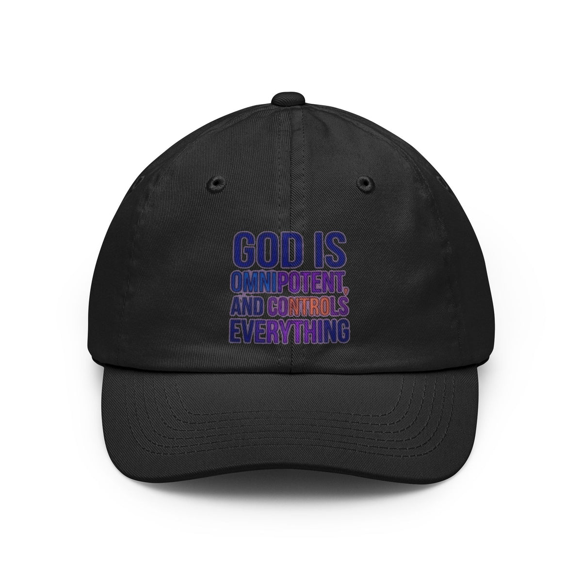 Color: Black | God Controls Everything Dad Hat