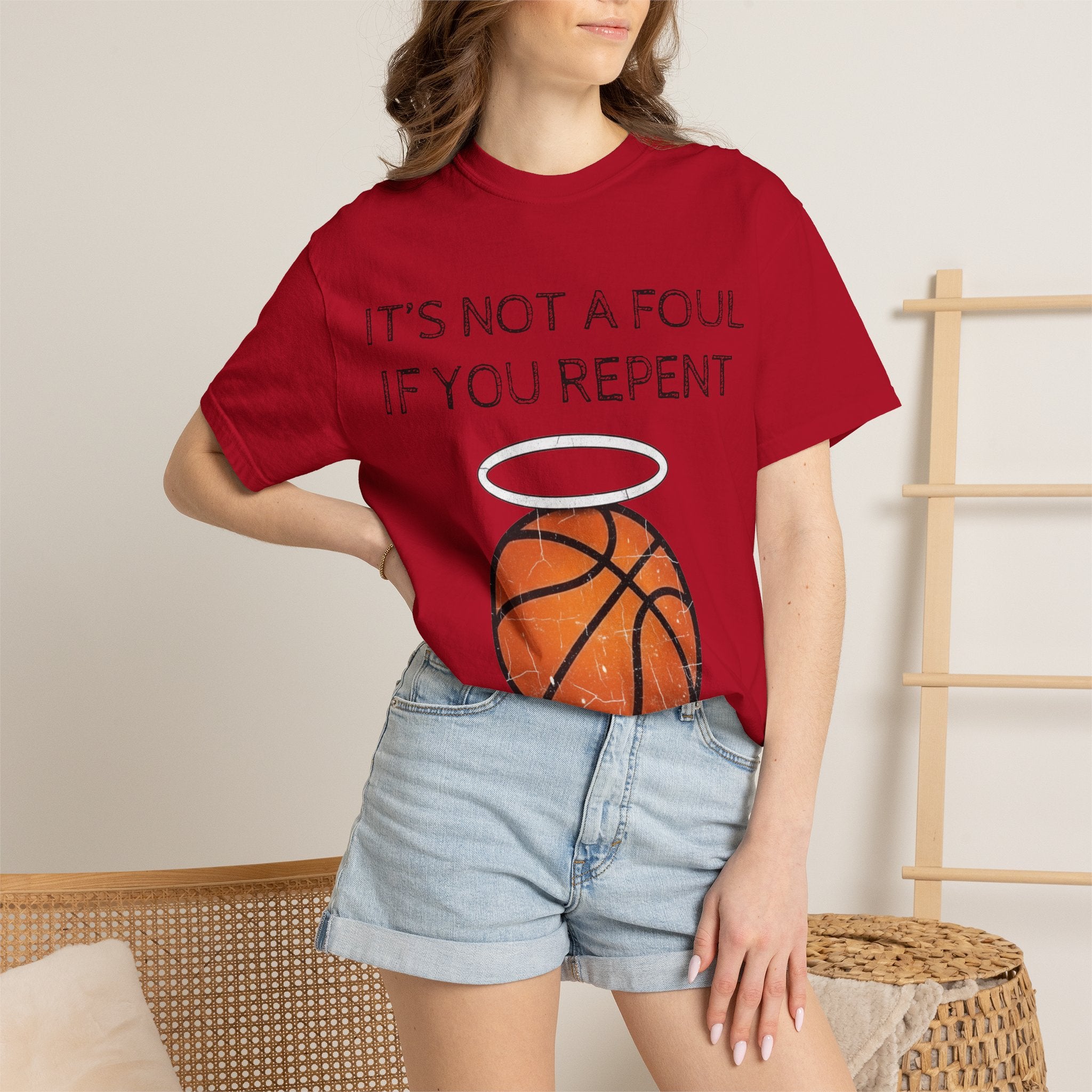 "Not a Foul If You Repent" Unisex Garment-Dyed T-shirt