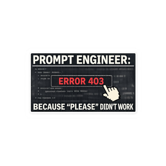 Politeness Failed. Try Fear™ | Kiss-Cut Sticker — AttitudeShirts