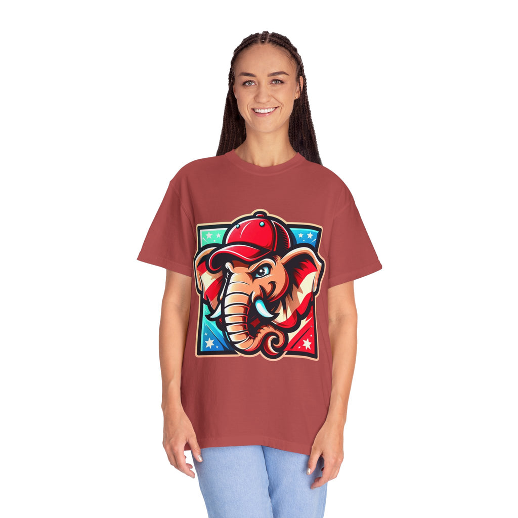 "The Patriot Elephant" Unisex Garment-Dyed T-shirt