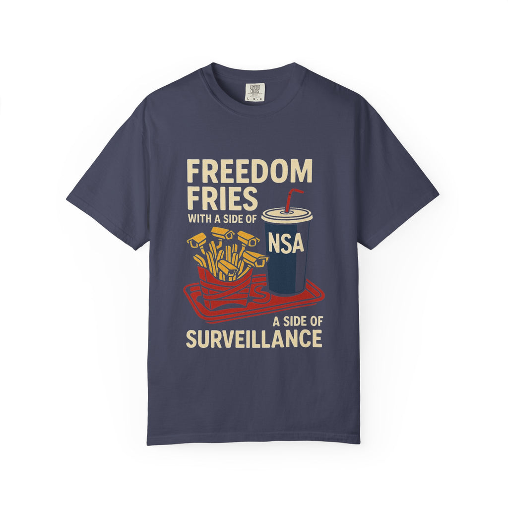 "Freedom Fries (With Extra Eyes)" Unisex Garment-Dyed T-shirt