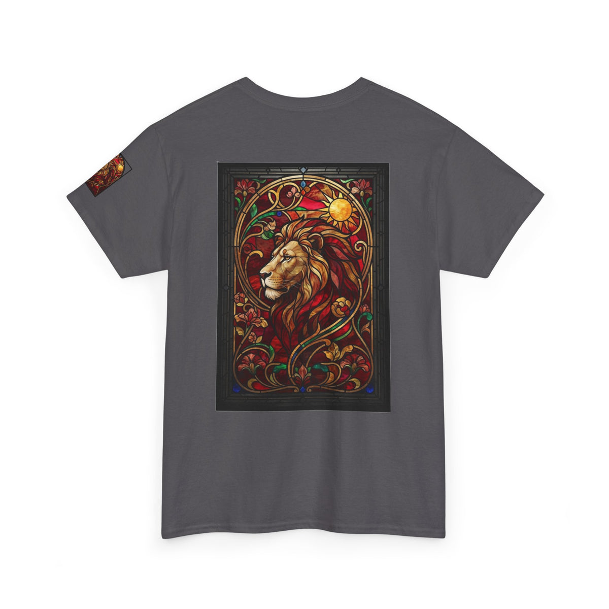 "Stained Glass Sign LEO" Premium Graphic Tee