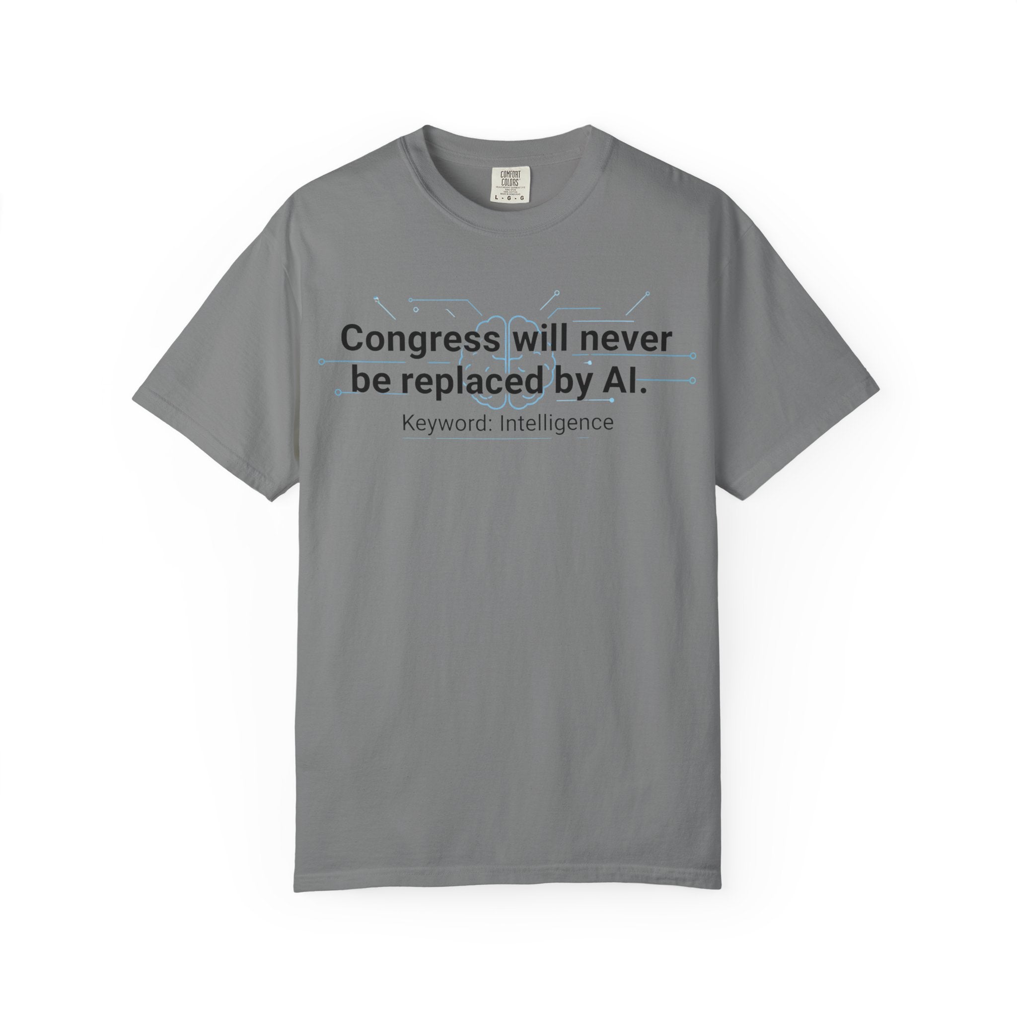 "Congress vs. AI T-Shirt" Unisex Garment-Dyed T-shirt
