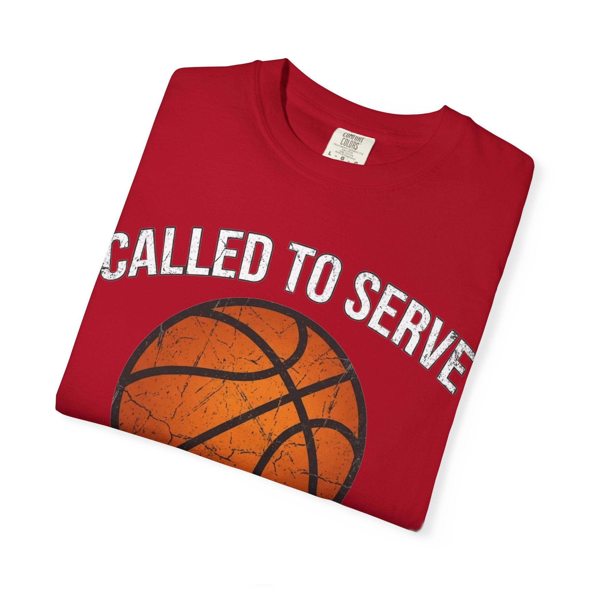 Called To Serve The Lord's Team Christian Basketball T-Shirt - Distressed Religious Sports Tee for Men and Women