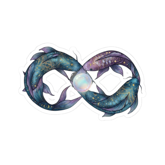 "Pisces The Infinite Fish" Sticker