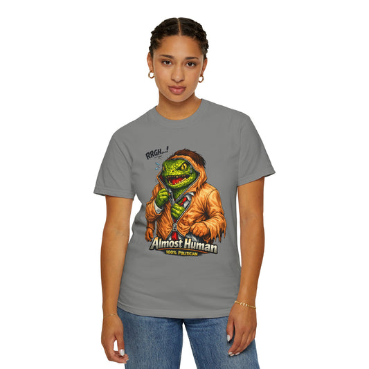 "Almost Human" Unisex Garment-Dyed T-shirt