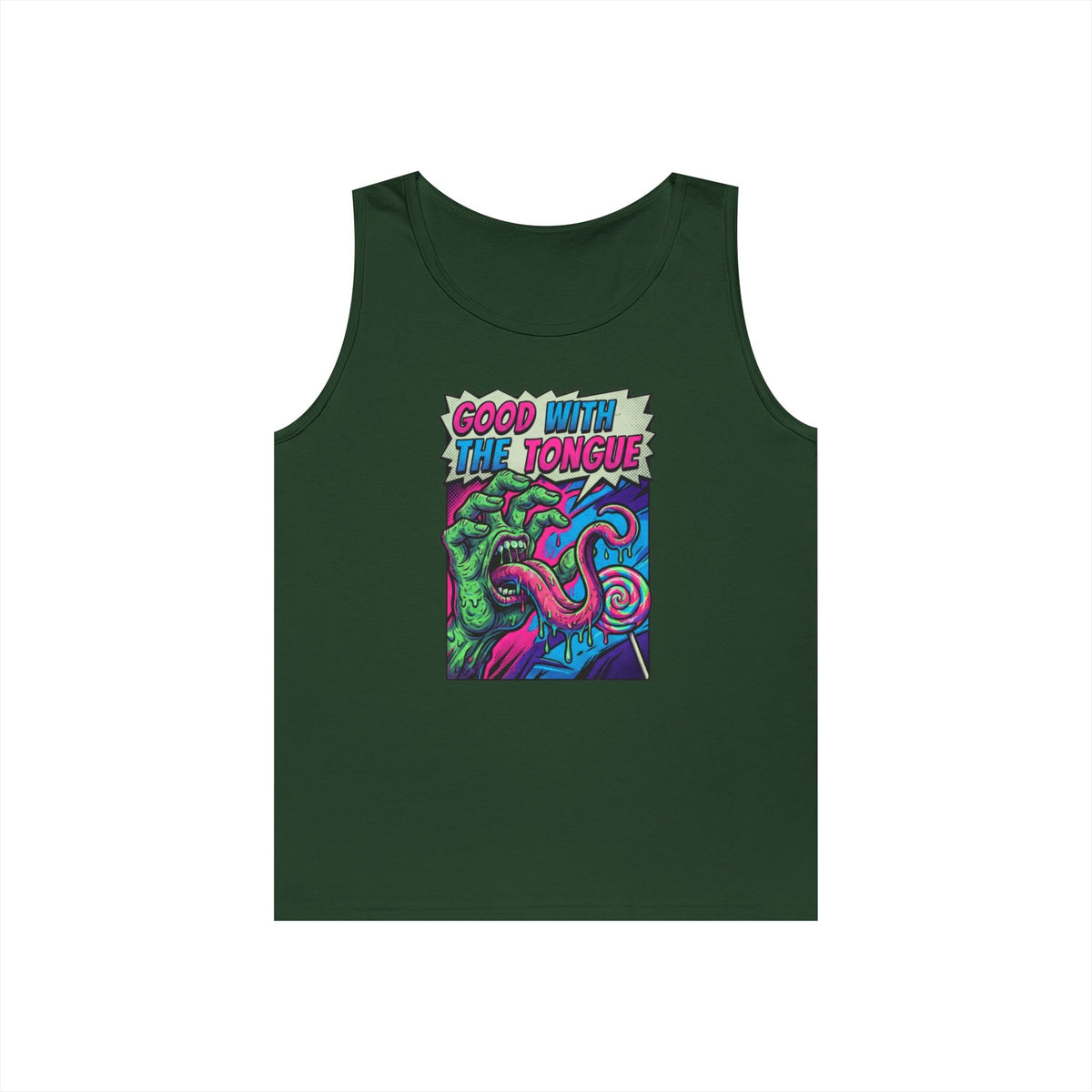 Color: Forest Green | Good With the Tongue Tank Top
