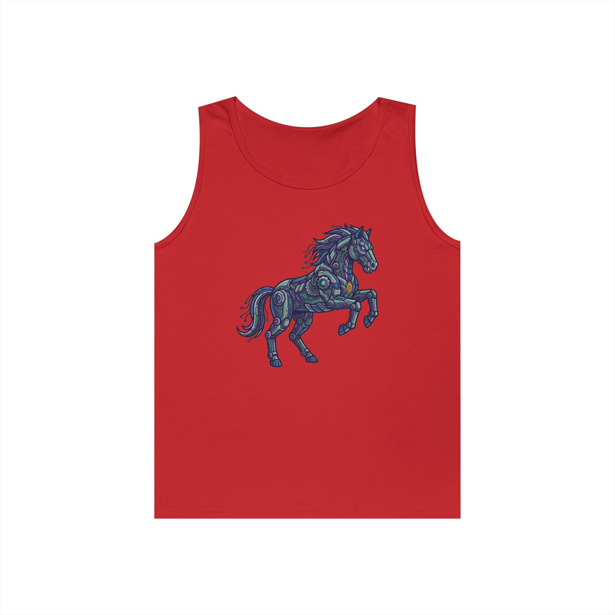 Color: Red | Cyber Mustang Tank Top