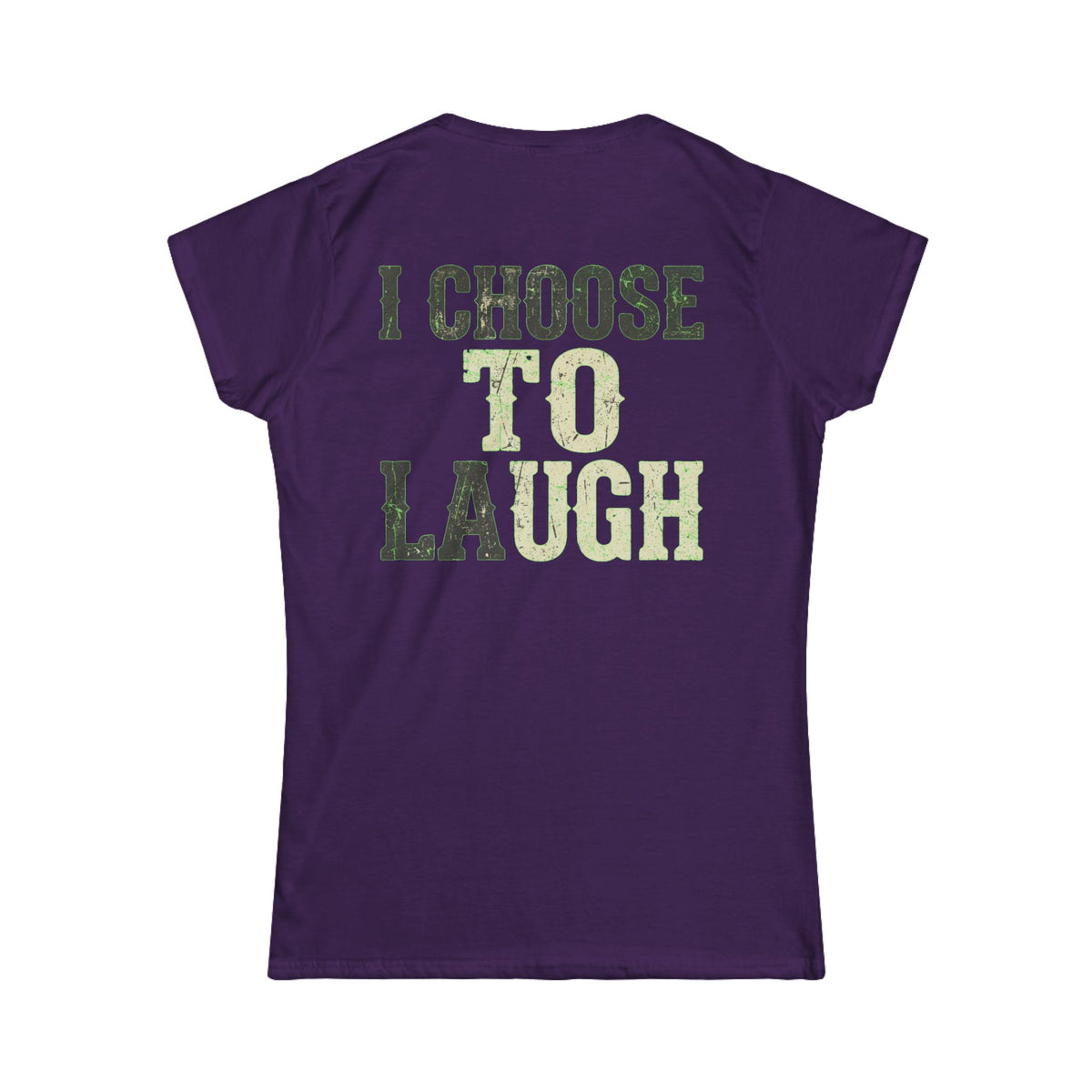 Color: Purple | Choose to Laugh Women's Tee