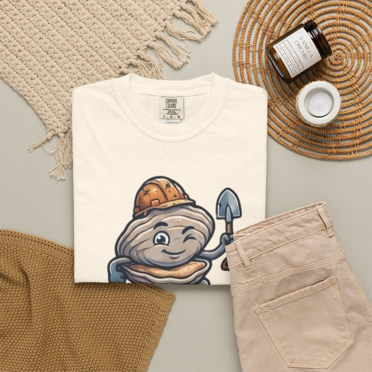 Digging For The Big Pearl Unisex Garment-Dyed Tee