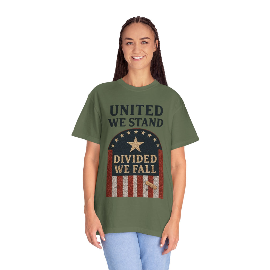 "UNITED WE STAND" Unisex Garment-Dyed T-shirt