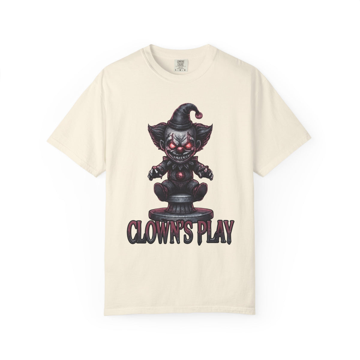 Color: Ivory | Clown Play Unisex Garment-Dyed Tee
