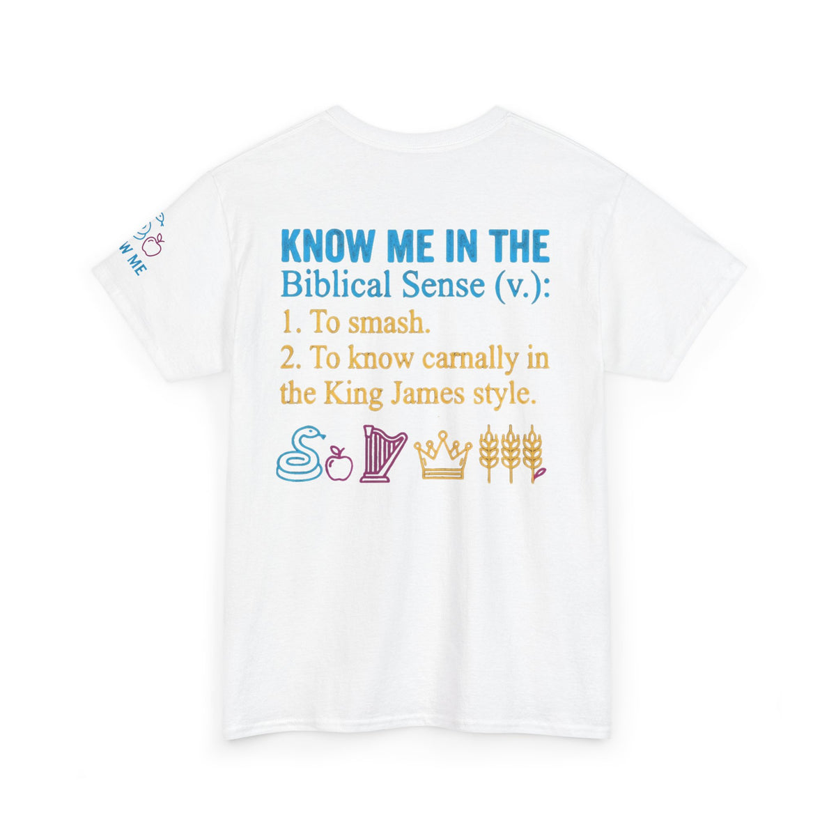 "Good Book Series Know Me In The Biblical Sense" Premium Graphic Tee