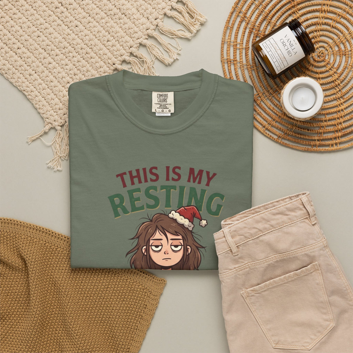 "Christmas Is Ruined" Unisex Garment-Dyed Tee