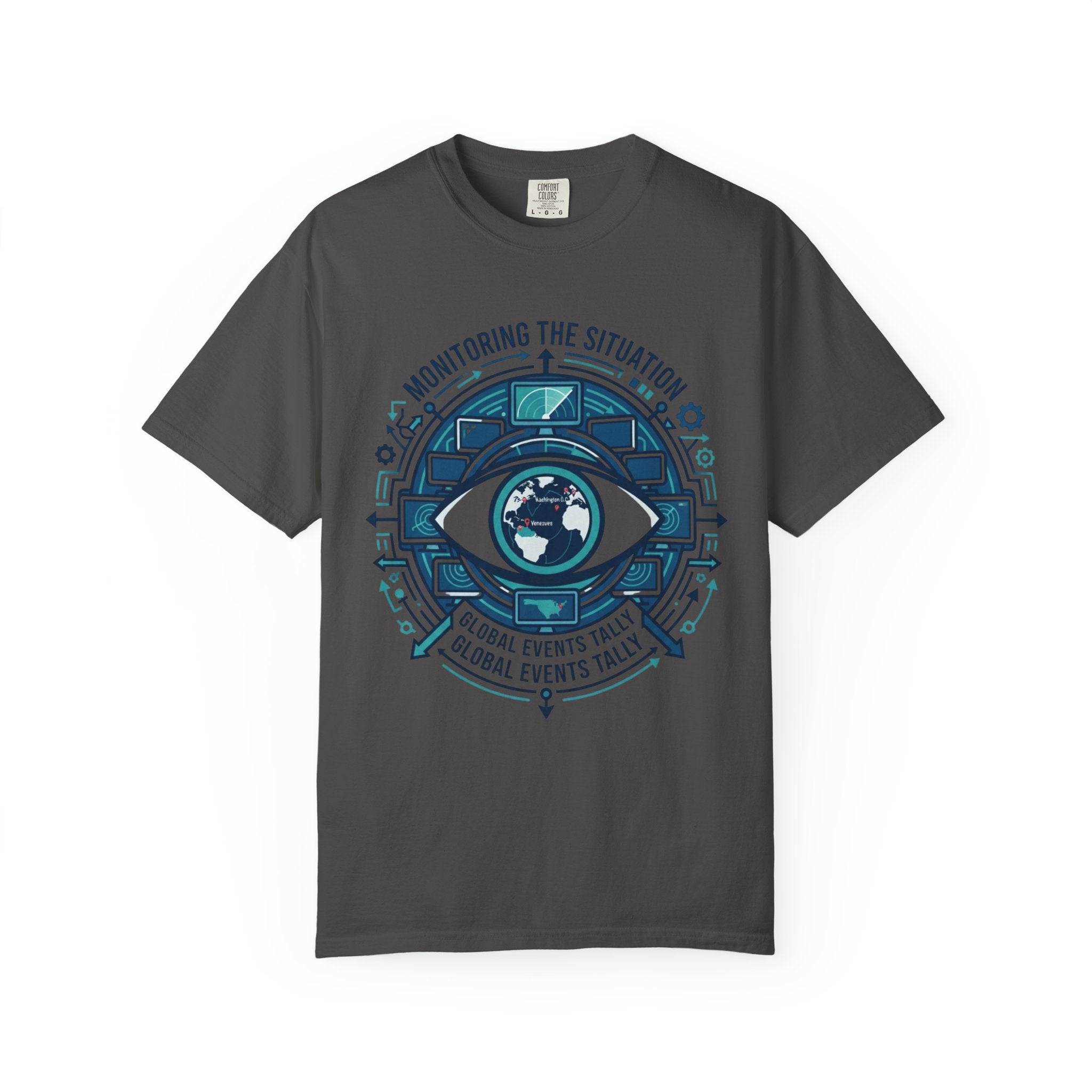 "Monitoring the Situation" Unisex Garment-Dyed Tee